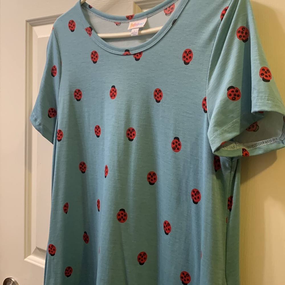 Lularoe Jessie L With Ladybug Print. - image 3